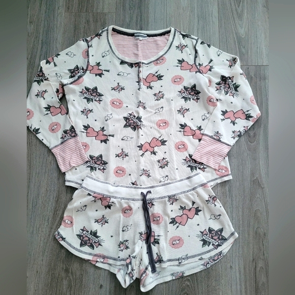 PJ Salvage pajama lounge set size L - Picture 3 of 6